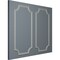 Ekena Millwork 24-in. W x 48-in. H Claremont Panel Moulding Kit Double Panel PMLKCL24X48B - alternate 9
